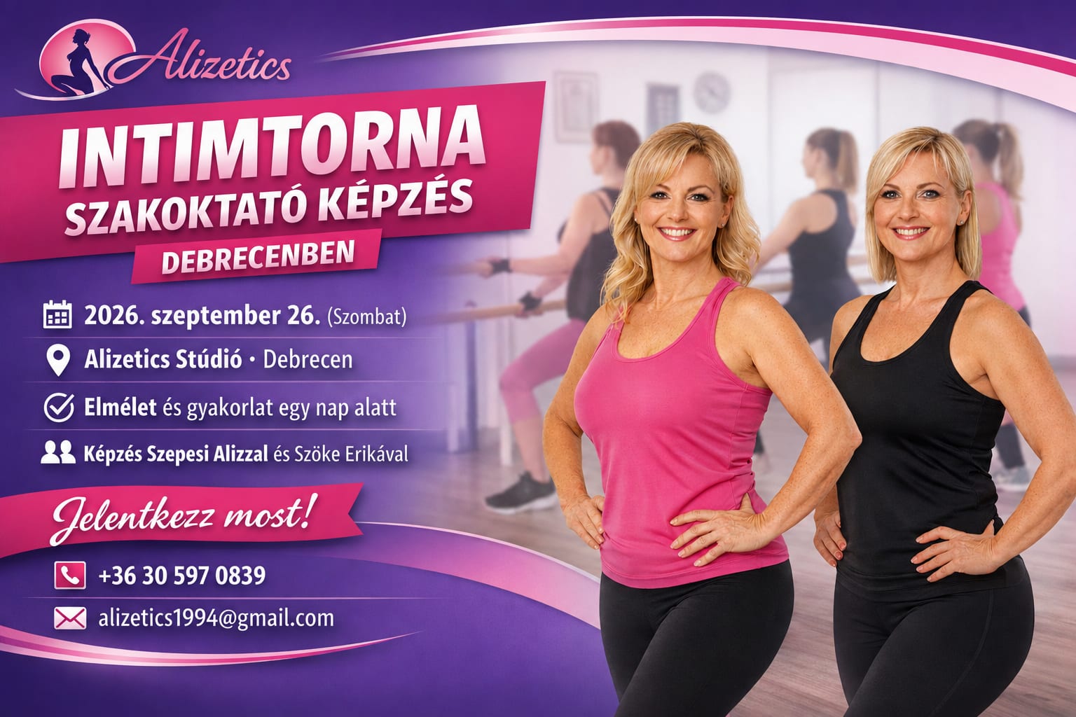 🧘♀️ Alizetics Intimtorna Szakoktató Képzés szeptemberben